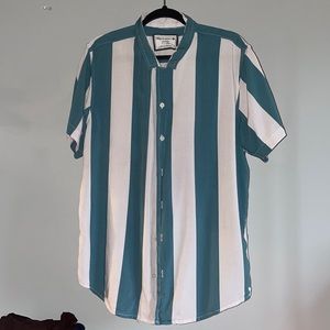 Free Planet Short Sleeve Button Up